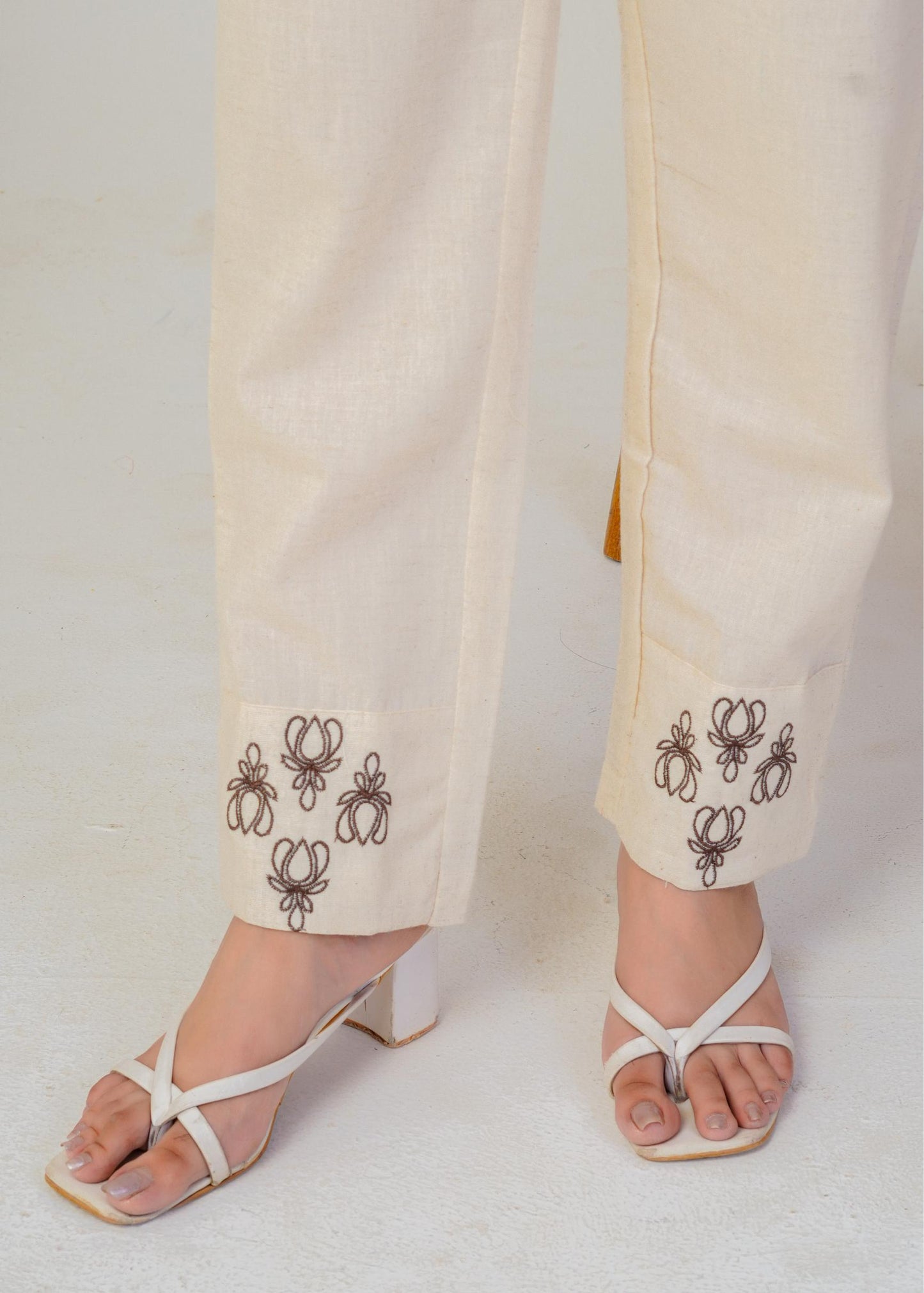 Women's Round Neck, Printed Brown Co-Ord Set, Night Suit Set